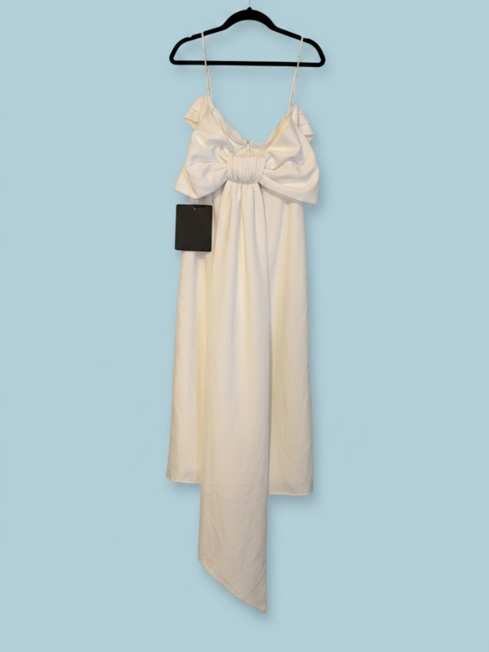 NWT Lulus Fabulous Phenomenon white bow back, strapless midi XL - Picture 2 of 4
